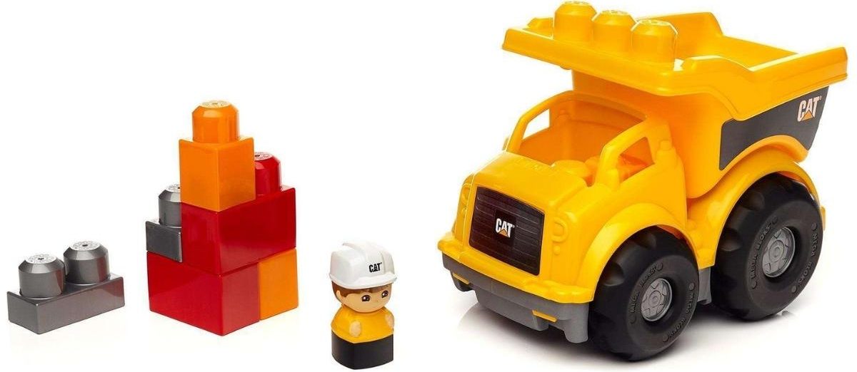 Mega Bloks CAT Lil' Dump Truck with Big Building Blocks