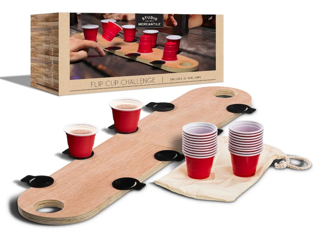 Mini flip cup game