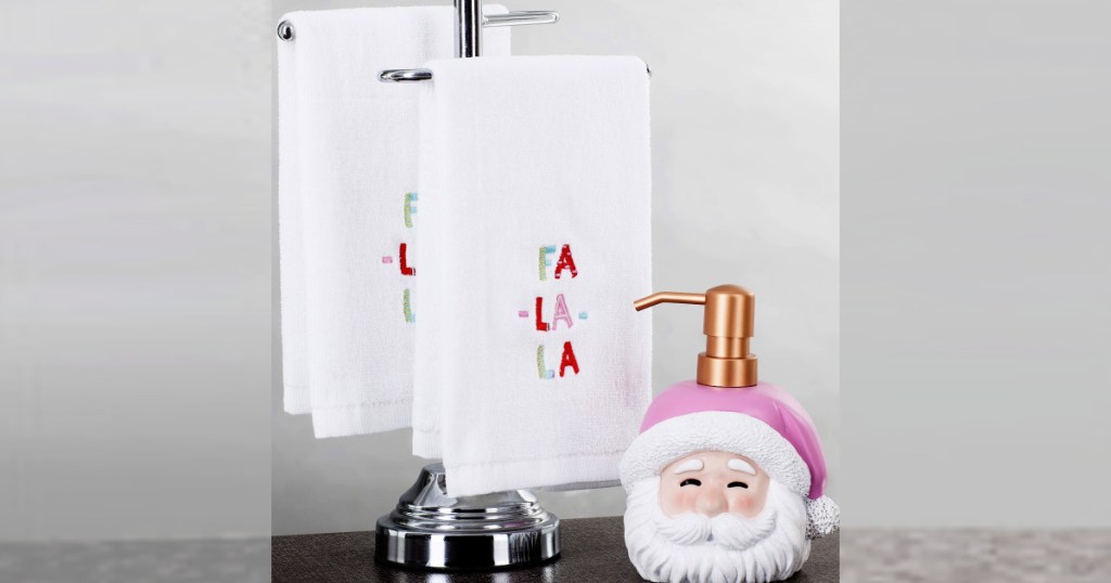 Mistletoe Farms 3-Piece Holiday Santa Counter Top Set