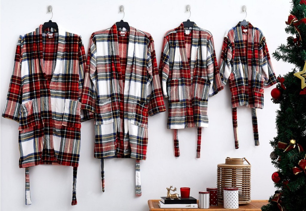 Mistletoe Farms Plush Flannel Robes