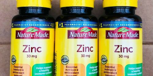 Nature Made Zinc Tablets 100-Count Bottles Only $2 Each on Amazon (Regularly $5)