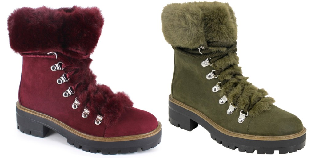 PORTLAND by Portland Boot Company Faux Fur Hiker Boot