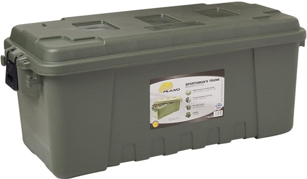 Plano 68-Quart Sportsman Trunk in Olive Green