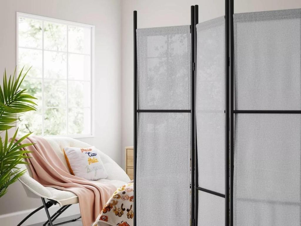 Room Essentials Room Divider in Gray