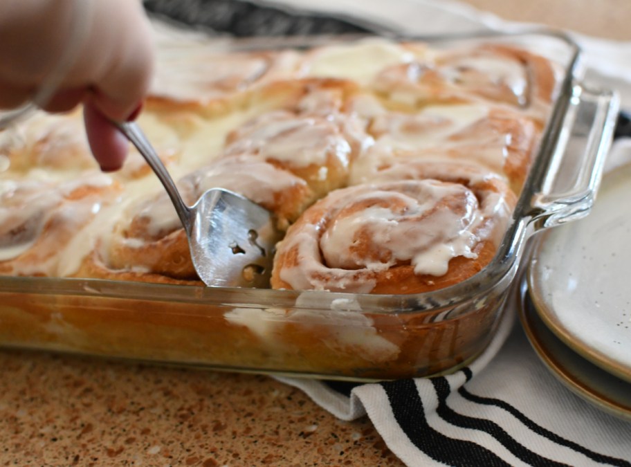Using a cinnamon roll hack to make gooey cinnamon rolls