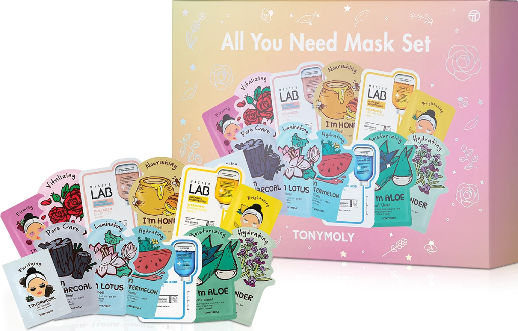 TONYMOLY mask set and box