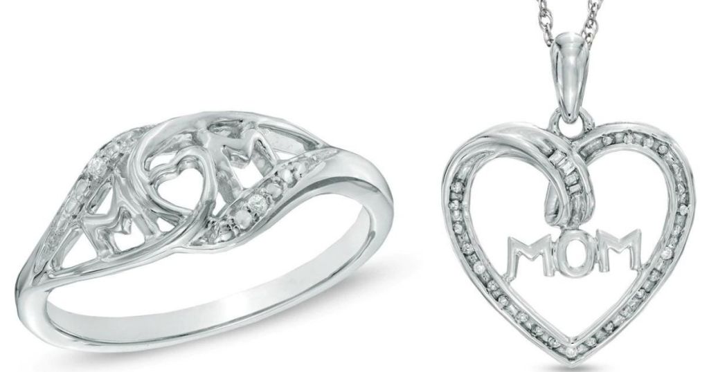 Zales Mom Ring and Necklace