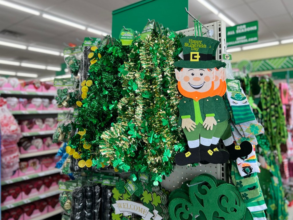 st patricks day decor at dollar tree