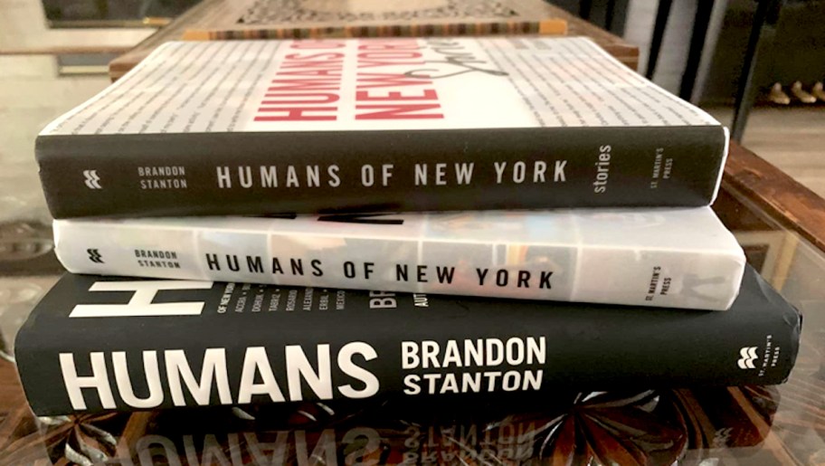 humans and humans of new york books on coffee table