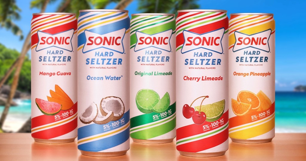 5 cans of Sonic hard seltzer