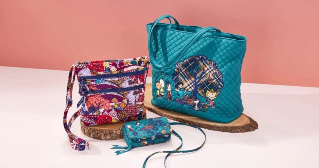 3 Vera Bradley bags featuring Peanuts characters