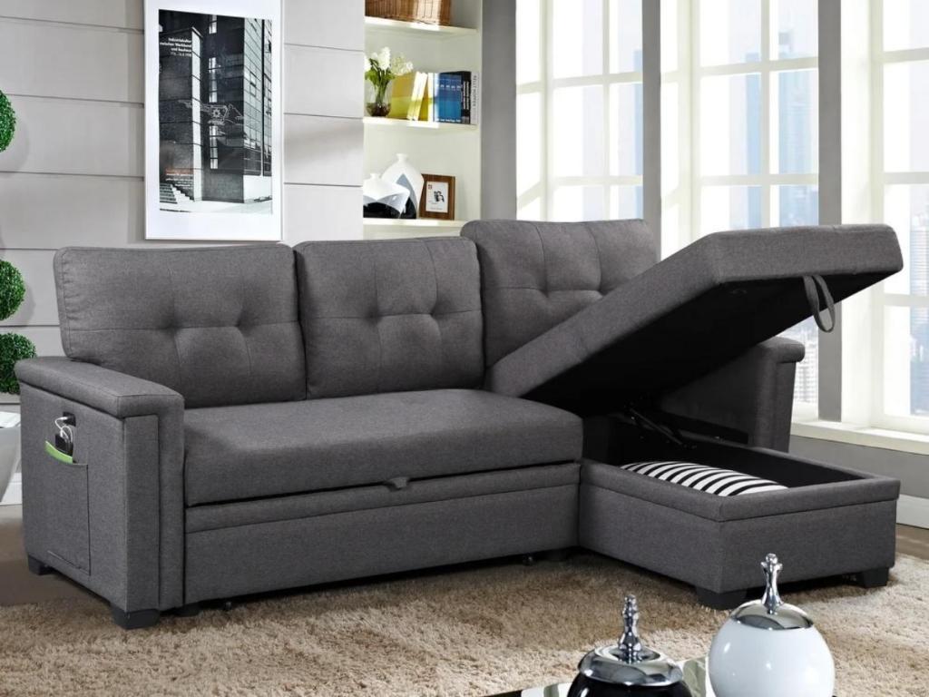 Ashlyn Reversible Sleeper Sofa with Storage Chaise