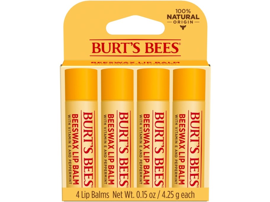 Burt's Bees Lip Balm 4-Count - Natural