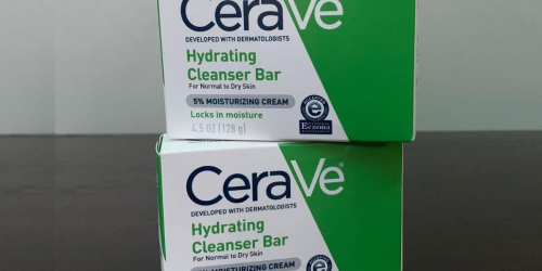 3 CeraVe Hydrating Cleanser Bars Only $10.98 Shipped on Amazon | Just $3.66 Each