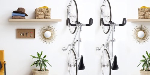 Bike Storage Wall Hook w/ Tire Tray Just $6.55 on Amazon (Regularly $20)