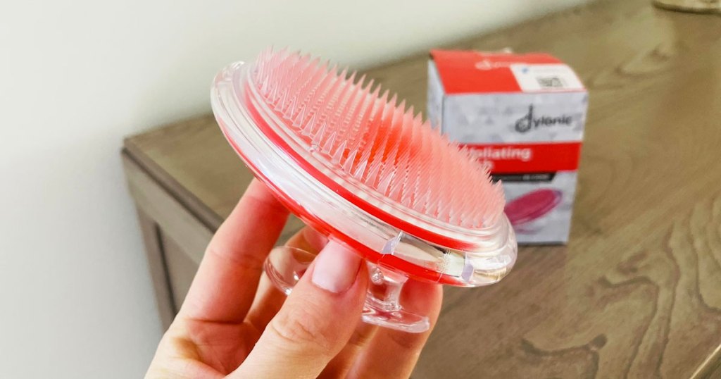 holding Dylonic Exfoliating Brush