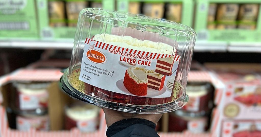 Junior's Red Velvet Heart Cake at Costco