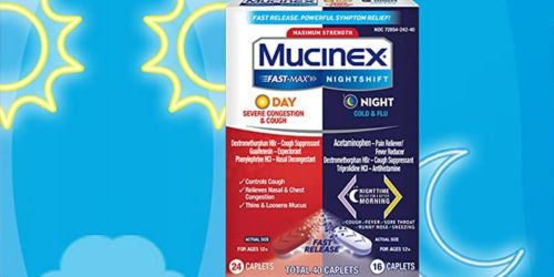 Mucinex Fast-Max Day & Night 40-Count Caplets Only $9.49 Shipped on Amazon (Regularly $20)