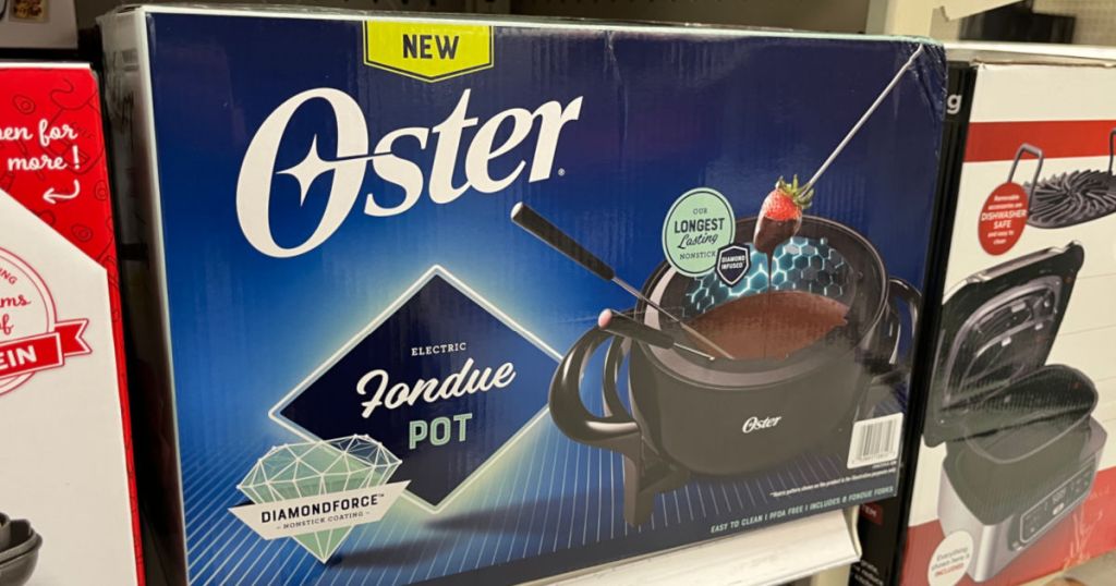 blue box with fondue pot on front 