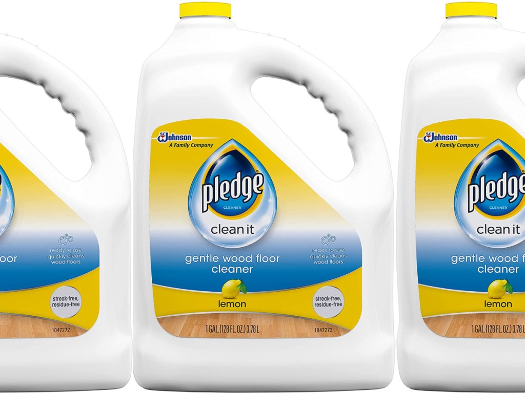 Pledge Lemon Wood Floor Cleaner Liquid 1-Gallon Jug