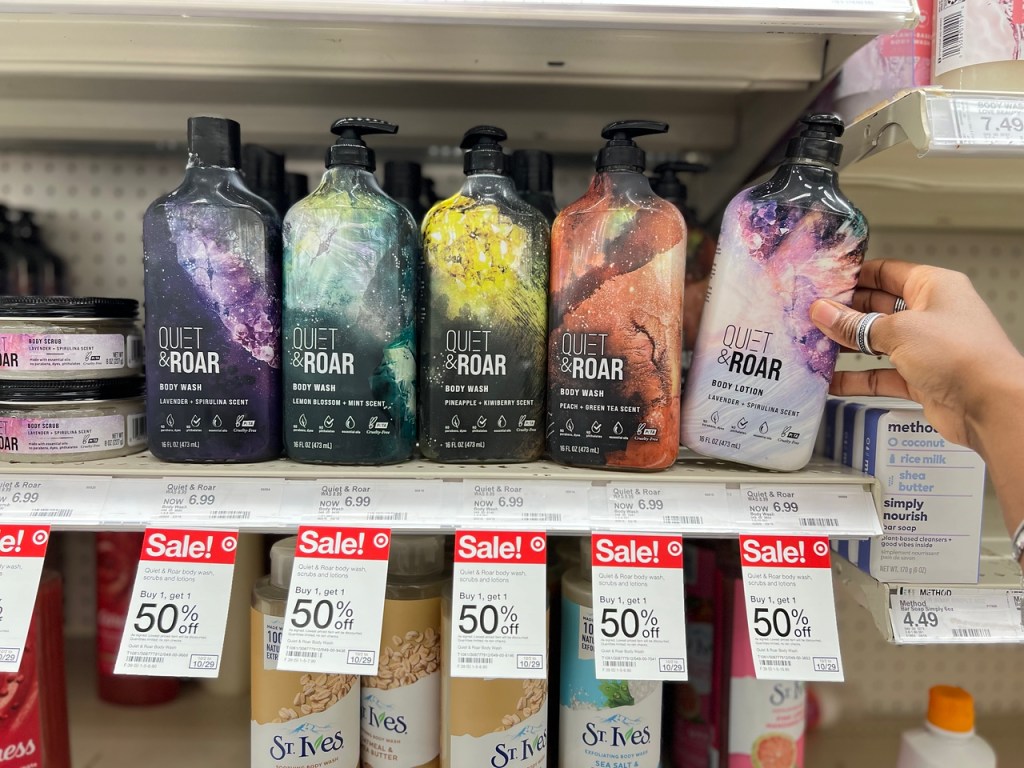 Quiet Roar Lotions on store shelf