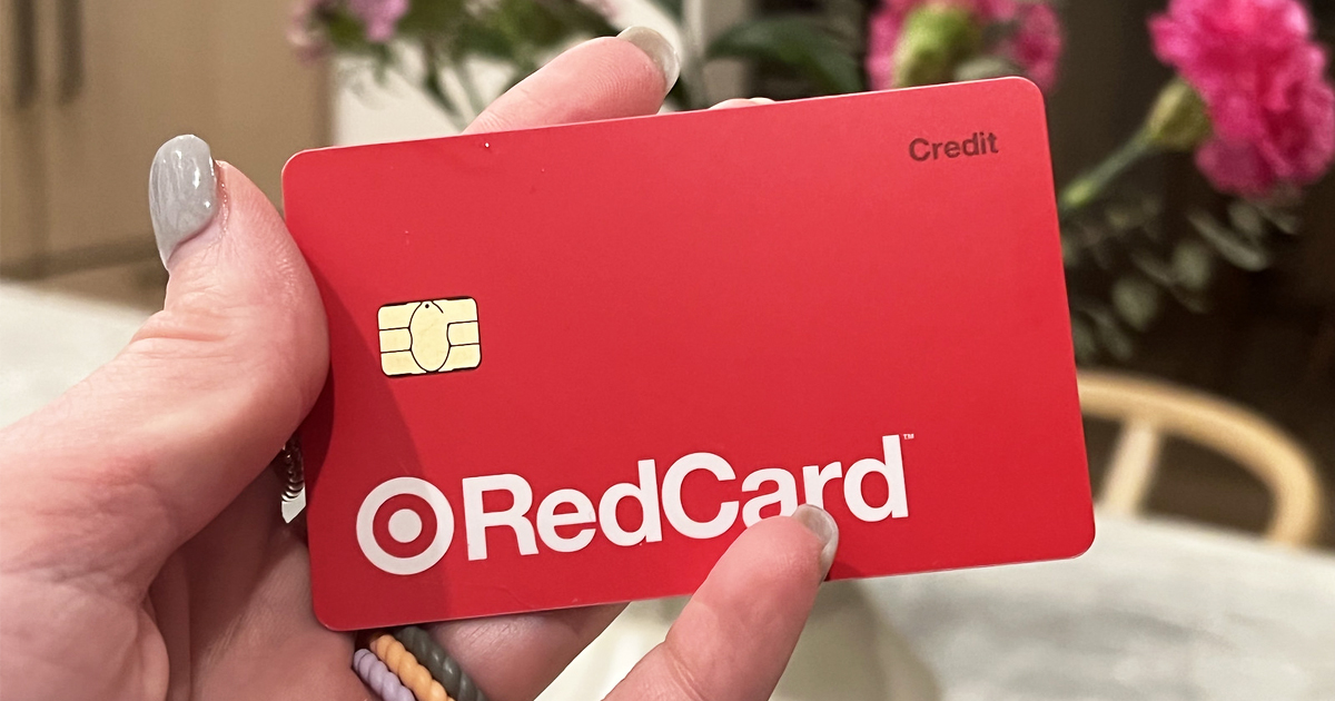 hand holding target redcard