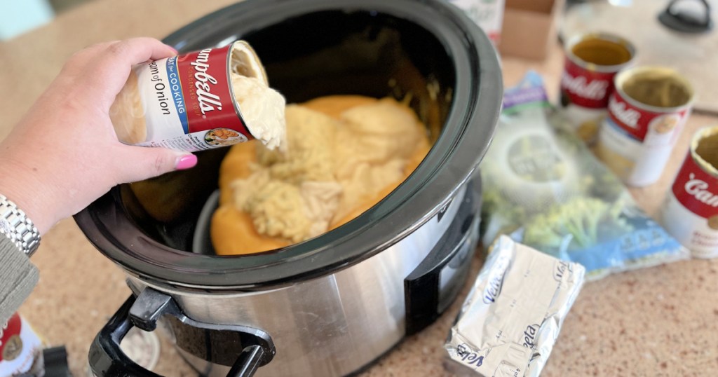 adding condensed onion soup