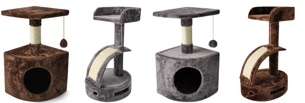 four cat furniture pieces