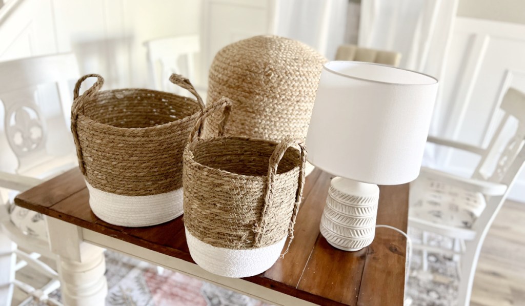 boho walmart decor finds on the table