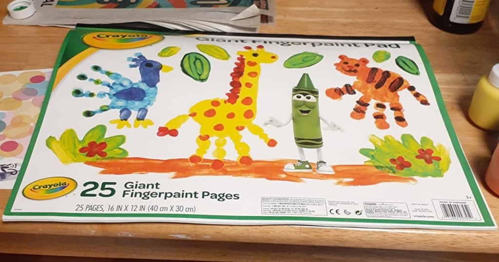 giant fingerpaint paper pad