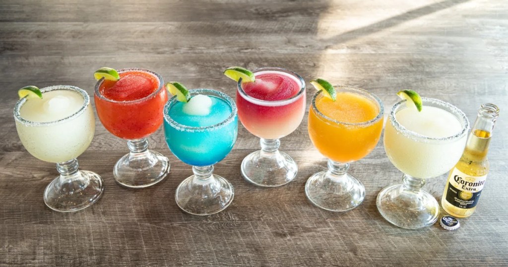 assorted frozen margaritas