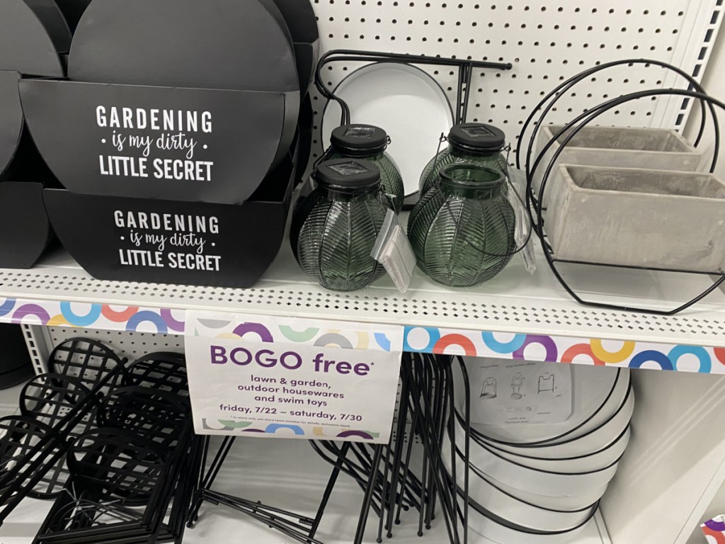 planters and outdoor decor in store
