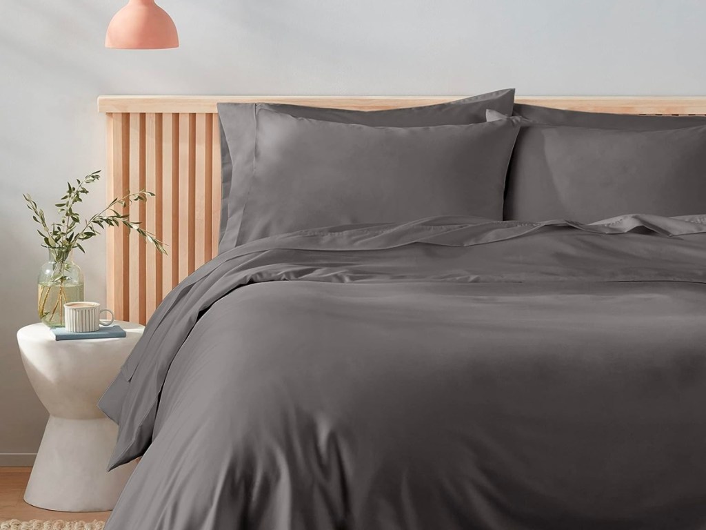 Amazon Aware 100% Organic Cotton 300 Thread Count King Duvet Cover Set