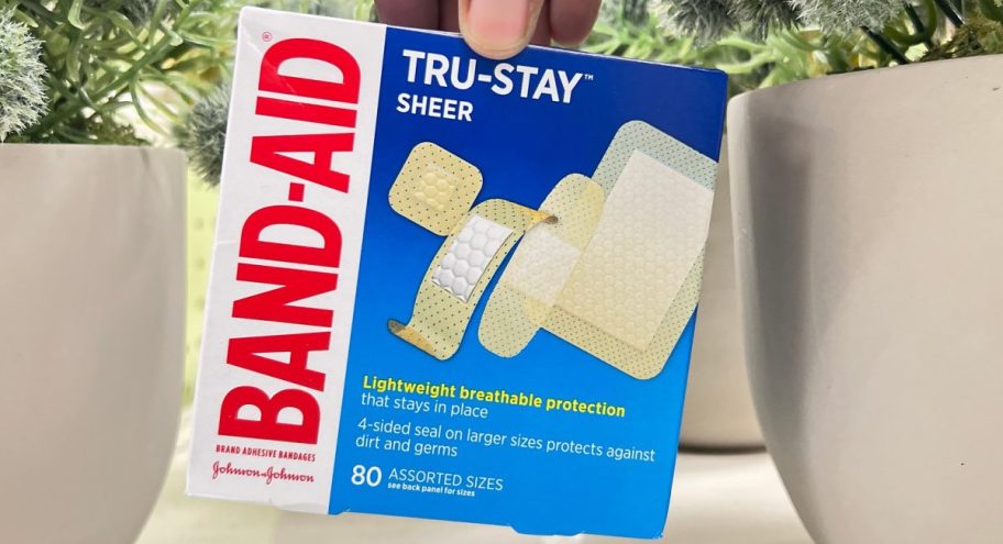 Band-Aid Brand Tru-Stay Sheer Strips Adhesive