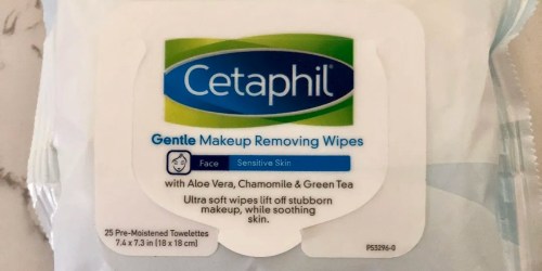 Cetaphil Makeup Wipes 25-Count Only 74¢ After Cash Back at Walgreens (Reg. $9)