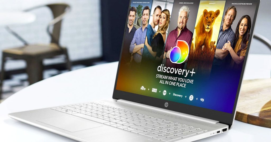discovery plus on laptop