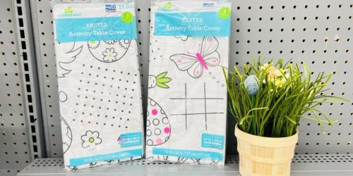 Easter Activity & Coloring Tablecloths ONLY $1.98 at Walmart