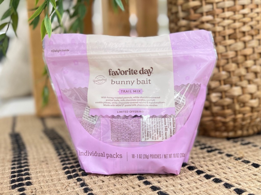 bag of trail mix snack bags in store