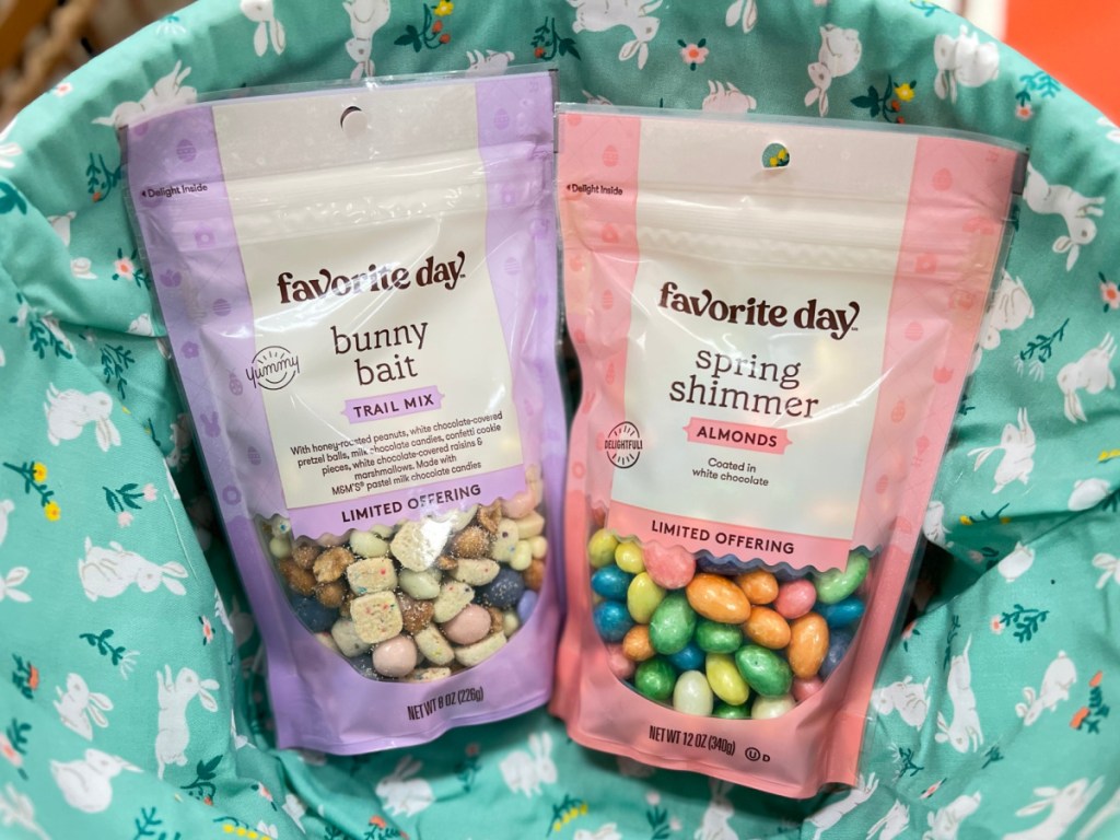 two bags of trail mix in store