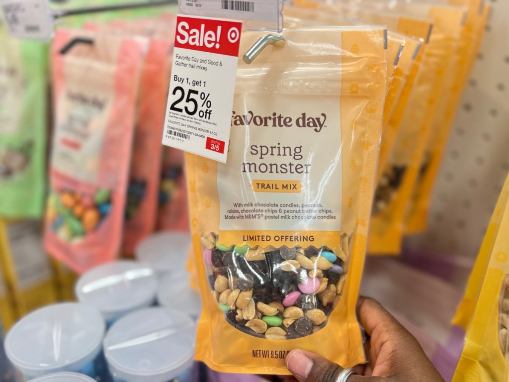 bags of trail mix in store