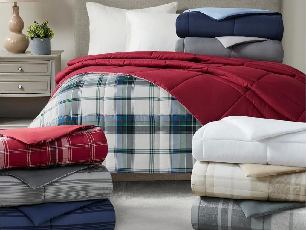 martha stewart comforters on bed