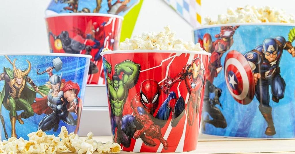 Marvel Universe Movie Night Reusable Popcorn Bowl Set