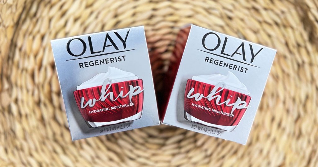 two Olay Regenerist Whip Moisturizers