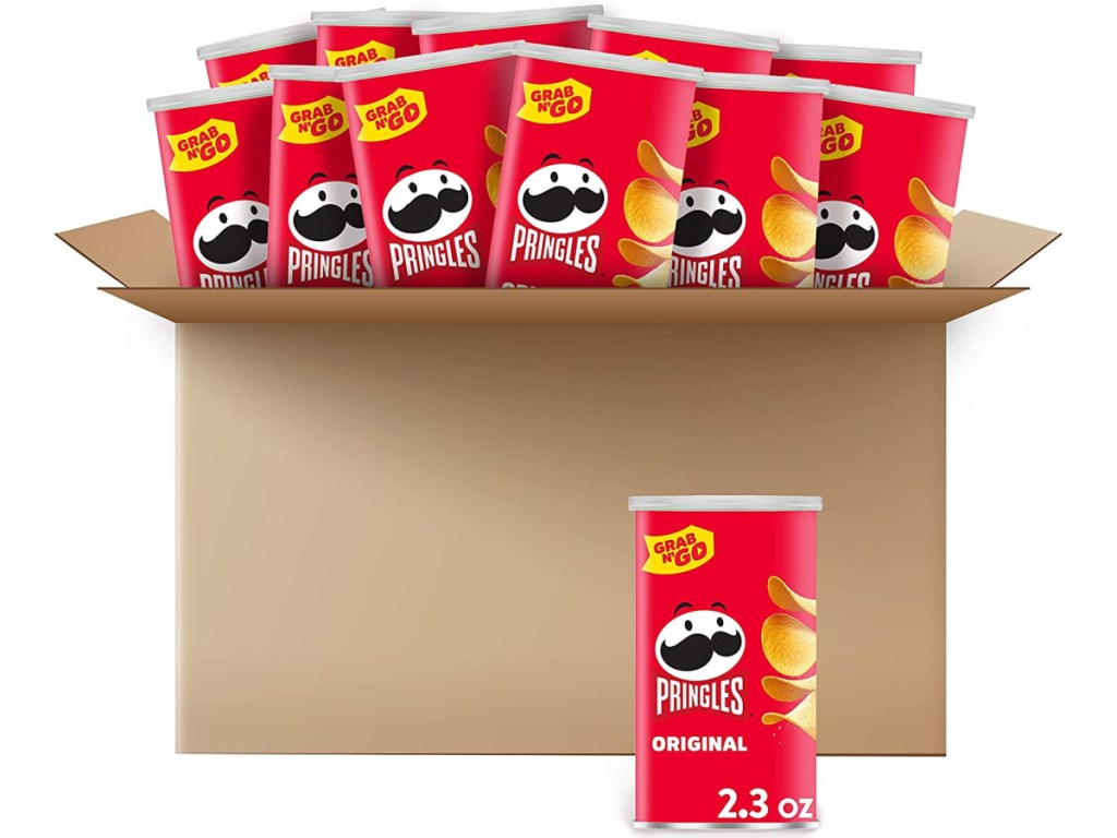 Pringles Original Chips 2.3oz Cans 12-Count