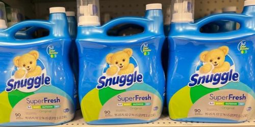 Snuggle Fabric Softener 95oz Bottle Just $5 Shipped on Amazon