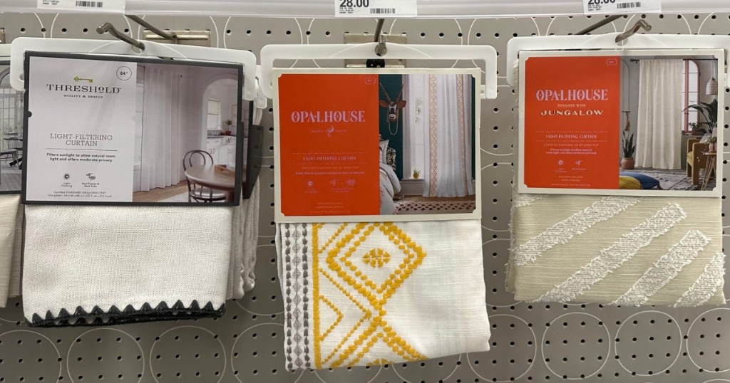 target curtain panels in store