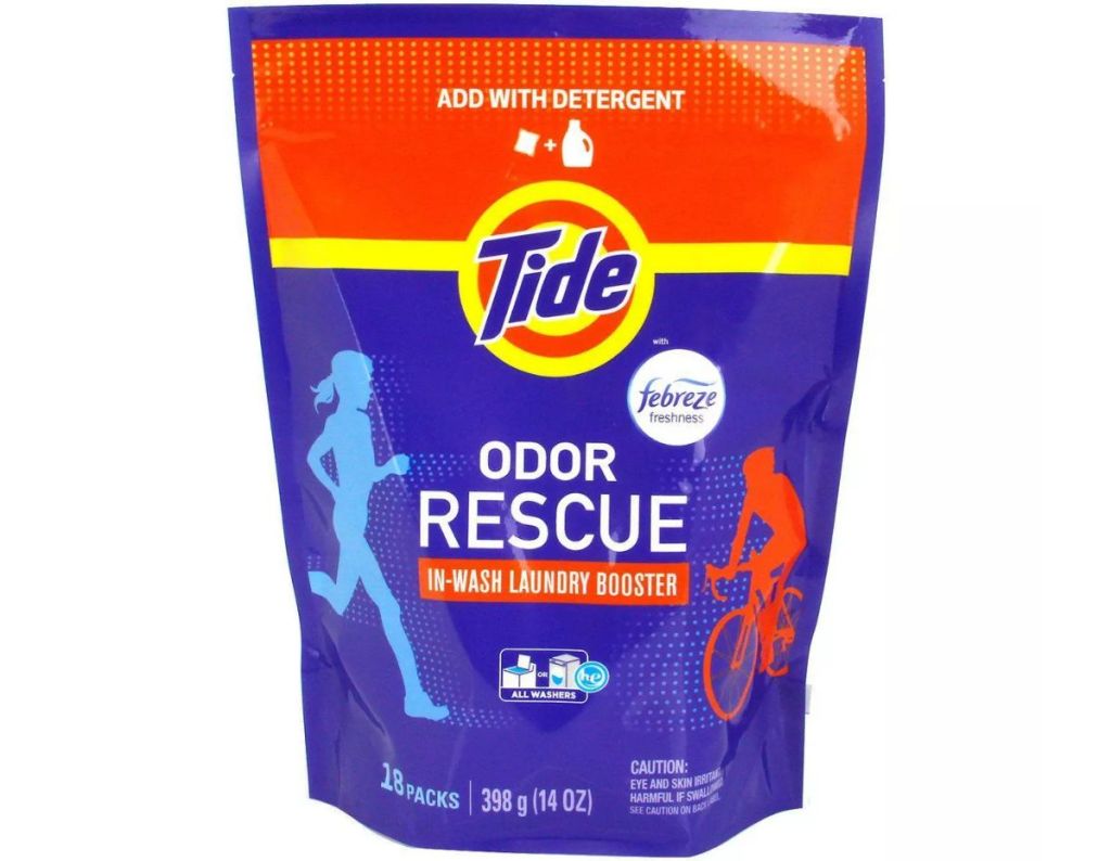 a package of Tide odor rescue 18ct