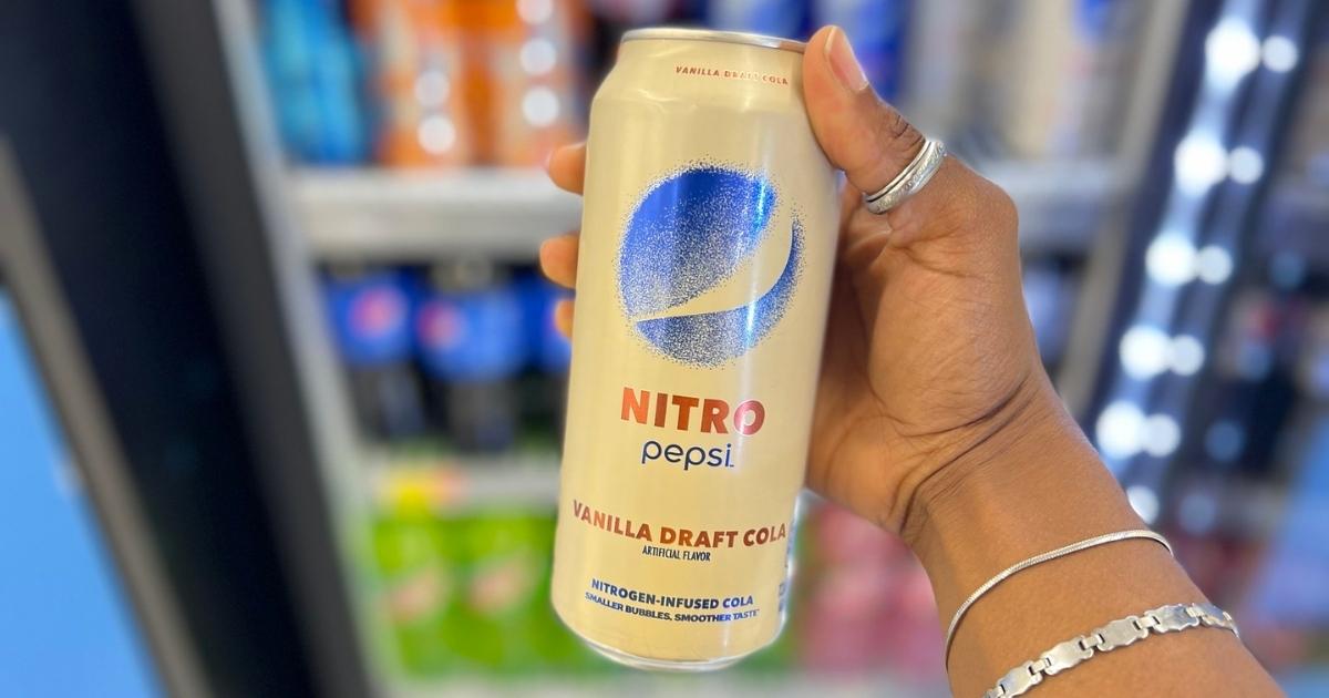 single can of vanilla nitro pepsi in store