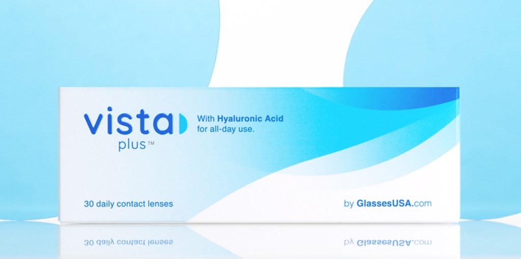 box of Vista Plus Contact Lenses