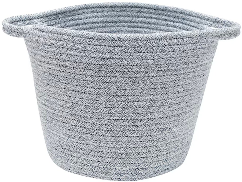gray coil basket